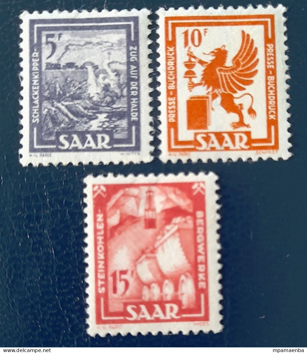 Sarre 258 à 260 Neufs * * (MNH). - Unused Stamps