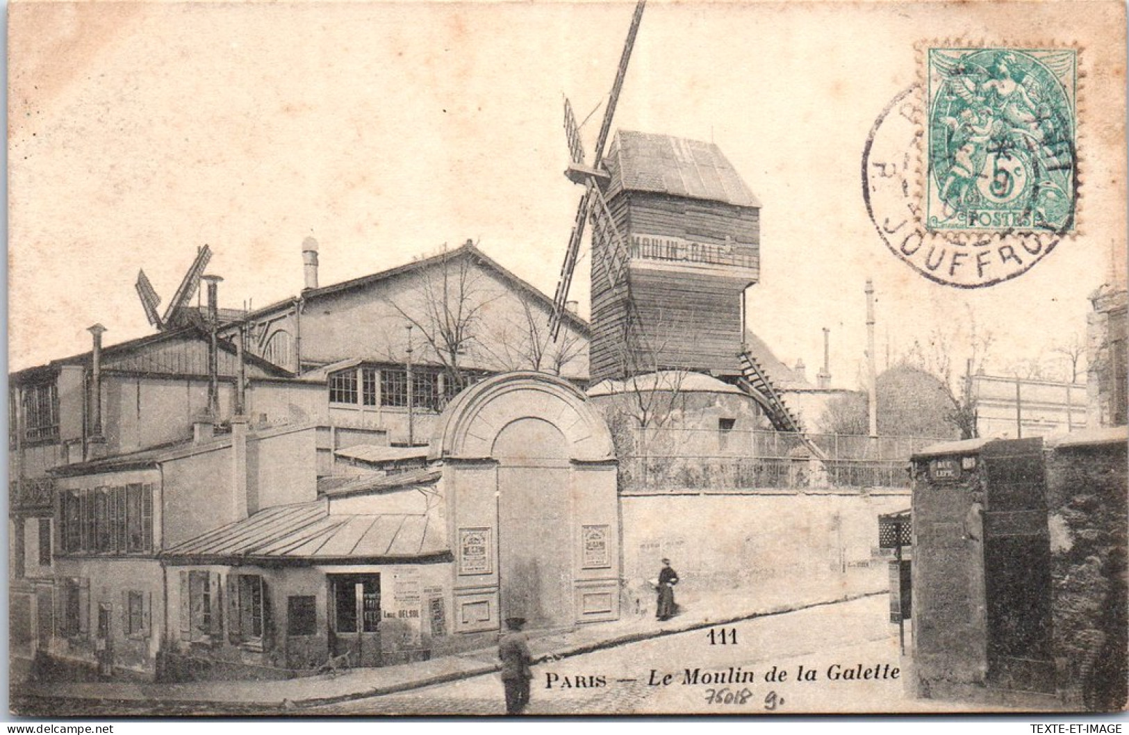 75018 PARIS - Vue Sur Le Moulin De La Galette. - District 18