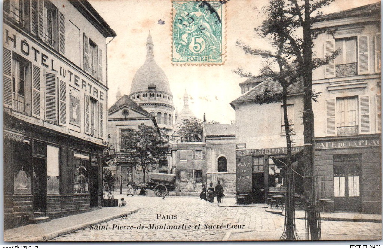 75018 PARIS - Vue Sur St Pierre De Montmartre & Sacre Cœur  - Arrondissement: 18