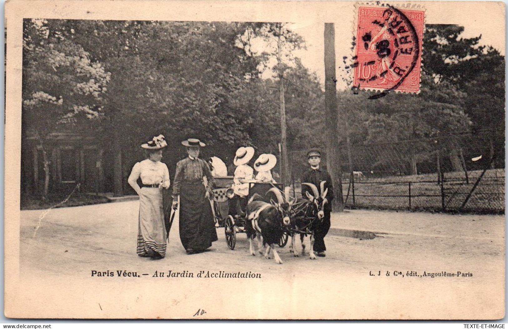 75 PARIS - Paris Vecu - Au Jardin D'acclimatation (attelage) - Straßenhandel Und Kleingewerbe