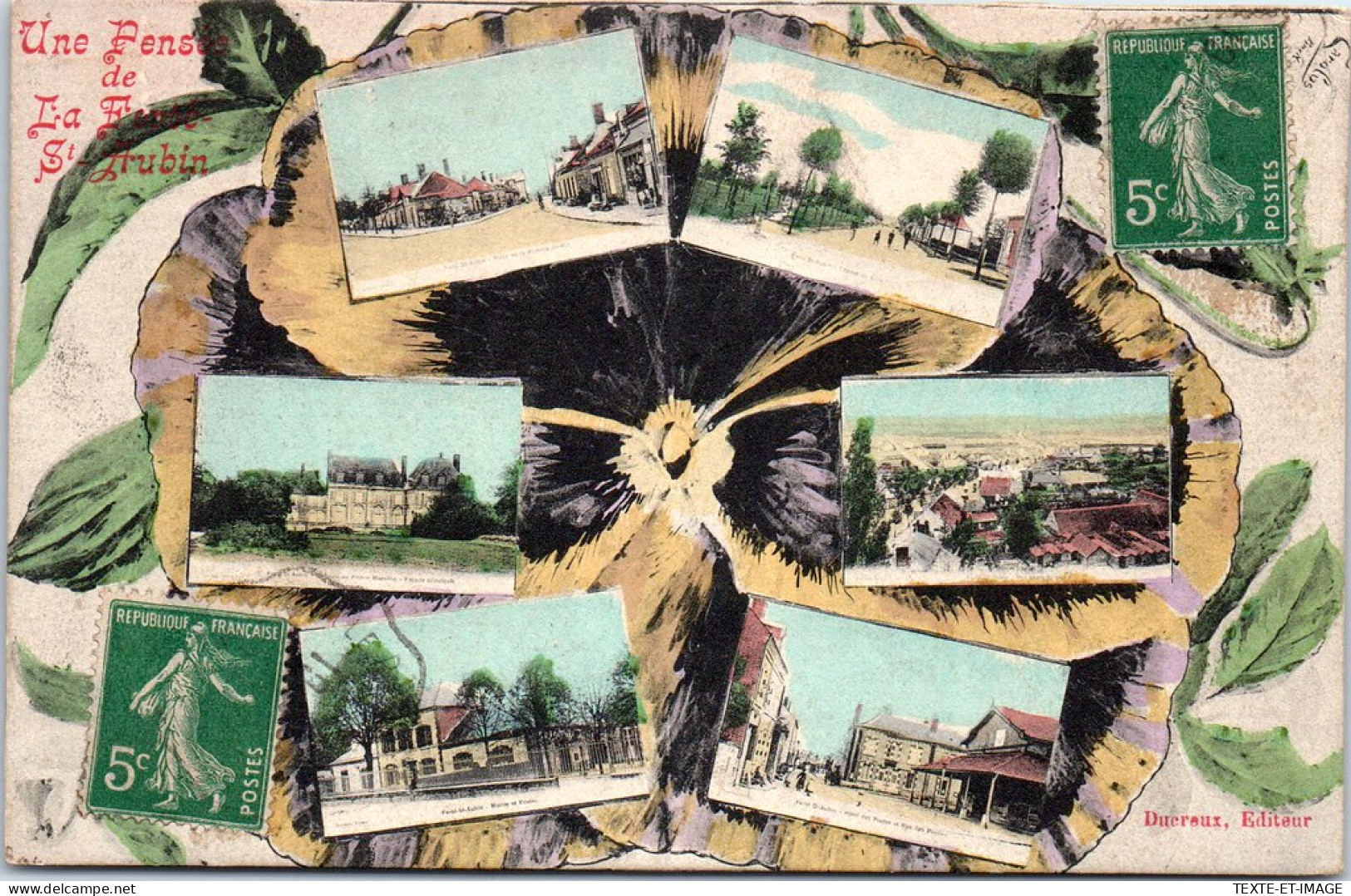 45 LA FERTE - Une Pensee, Carte Souvenir  - La Ferte Saint Aubin