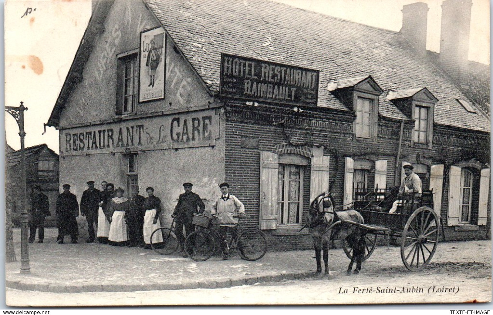 45 LA FERTE - Hotel Restaurant RAIMBAULT. - La Ferte Saint Aubin