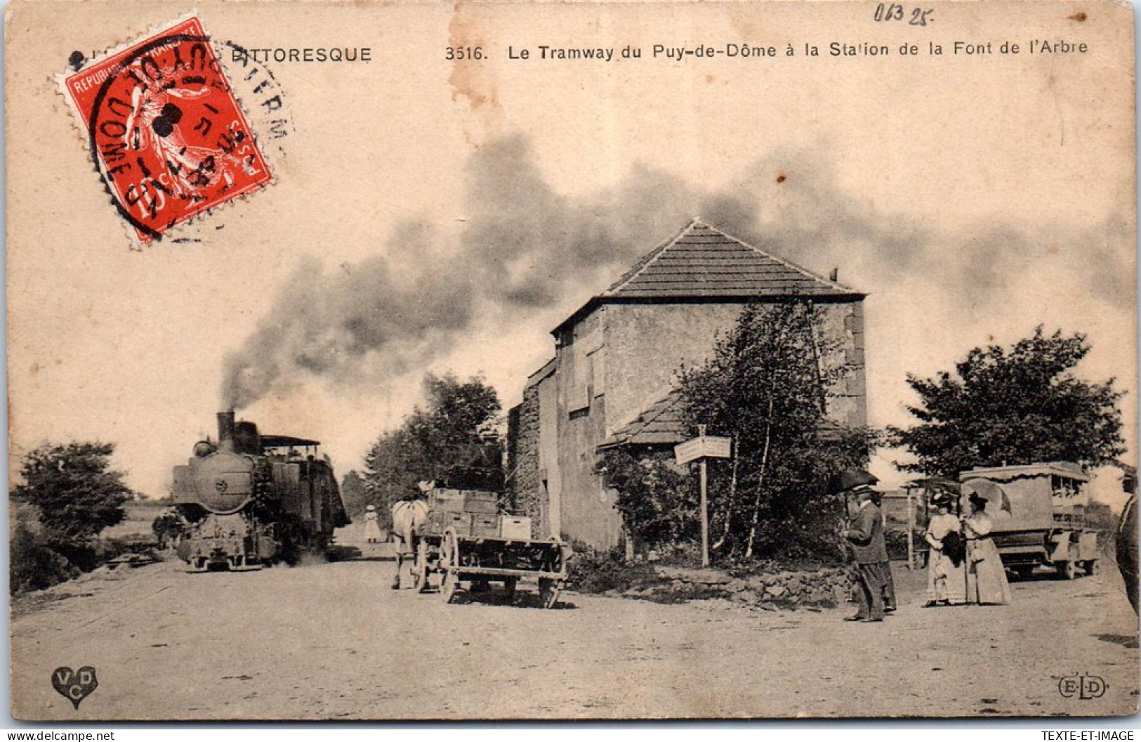 63 Le Tramway Du Puy De Dom A La Station De La Font De L'arbre - Altri & Non Classificati