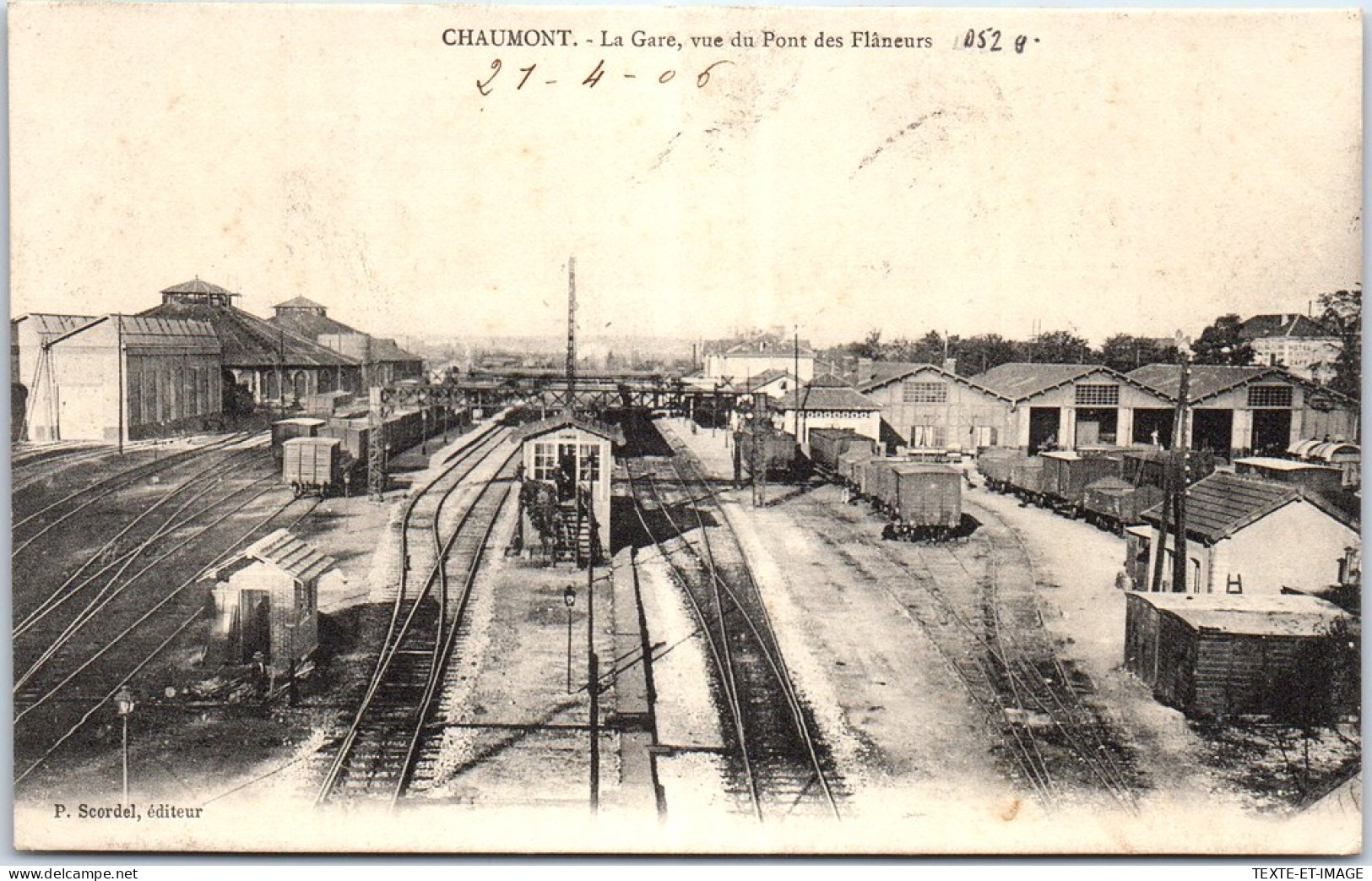 52 CHAUMONT - La Gare, Vue Du Pont Des Flaneurs. - Chaumont
