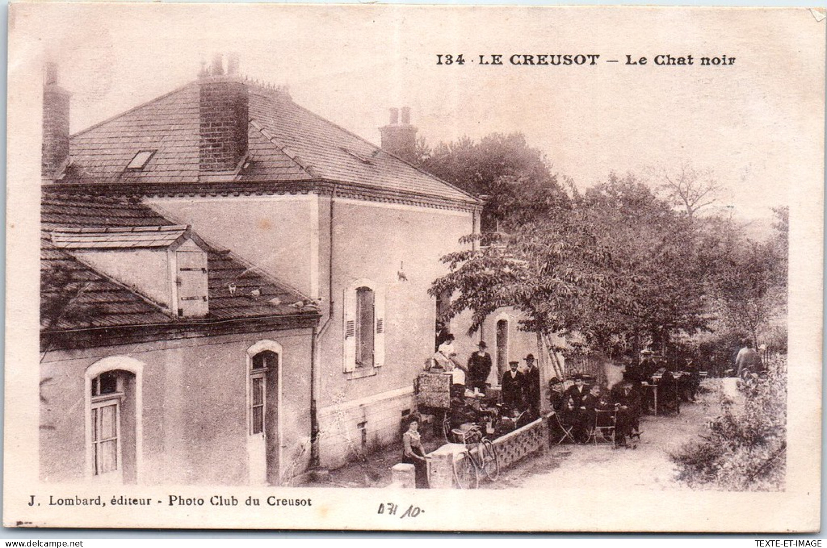 71 LE CREUSOT - Cafe Du Chat Noir. - Le Creusot