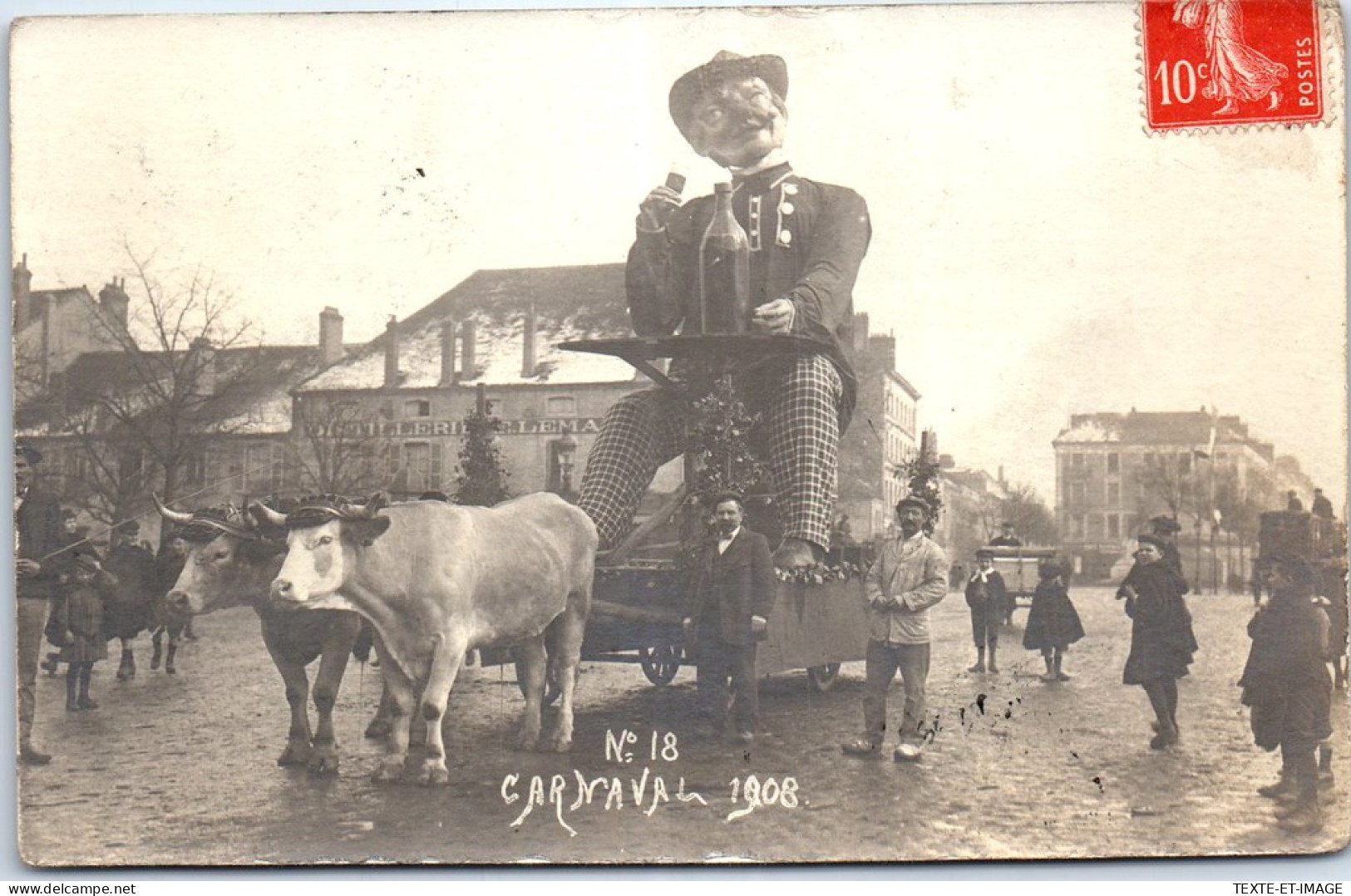 71 CHALONS SUR SAONE - CARTE PHOTO Carnaval 1908 - Chalon Sur Saone