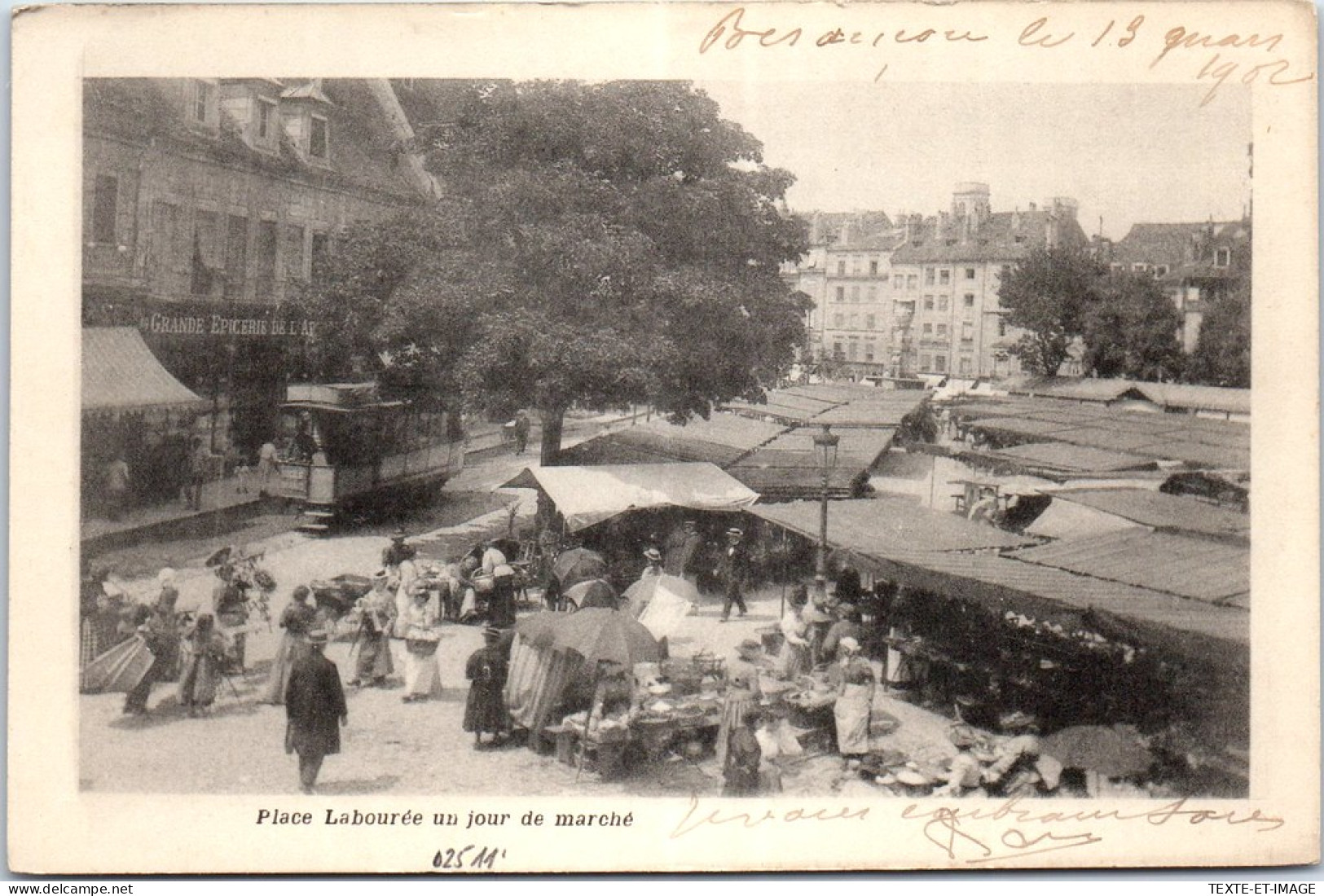 25 BESANCON - Place Labouree Un Jour De Marche  - Besancon