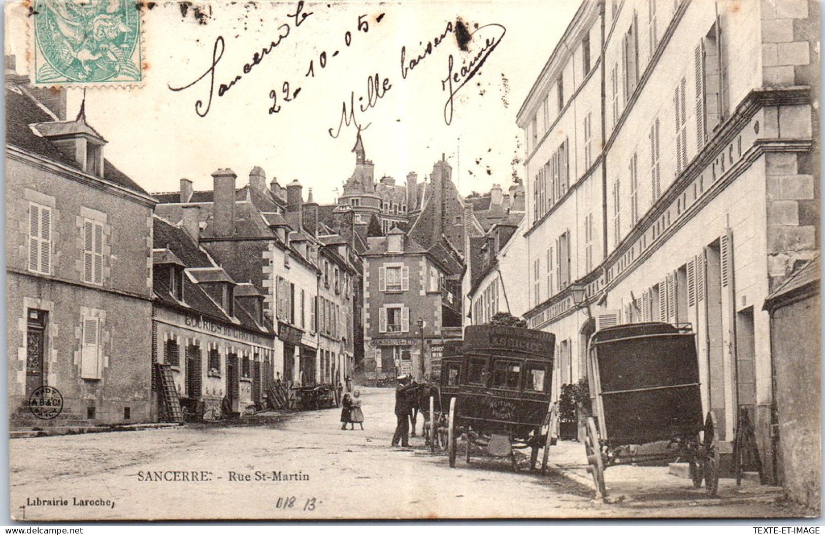 18 SANCERRE - Vue De La Rue Saint Martin. - Sonstige & Ohne Zuordnung