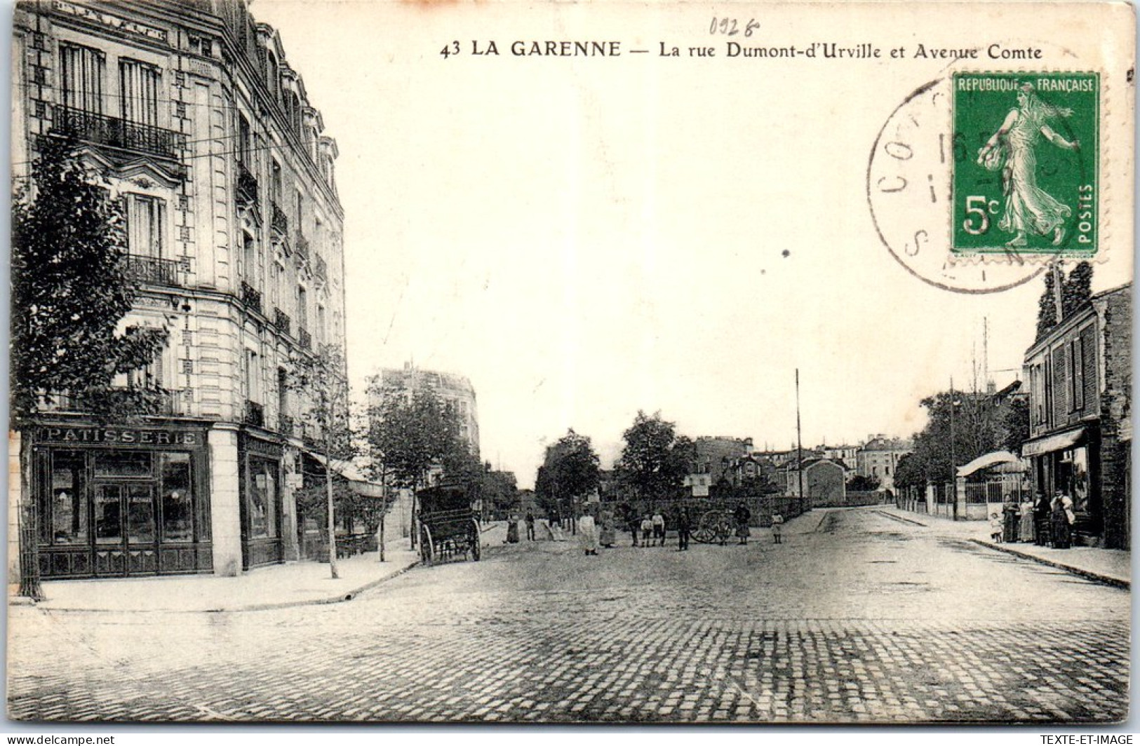 92 LA GARENNE - La Rue Dumont D'urville & Avenue Comte  - La Garenne Colombes