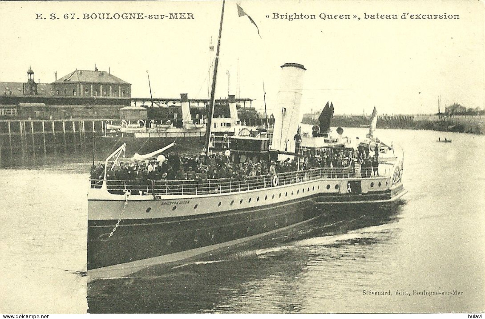 62  BOULOGNE SUR MER -  " BRIGHTON QUEEN " BATEAU D' EXCURSION (ref 8962) - Boulogne Sur Mer