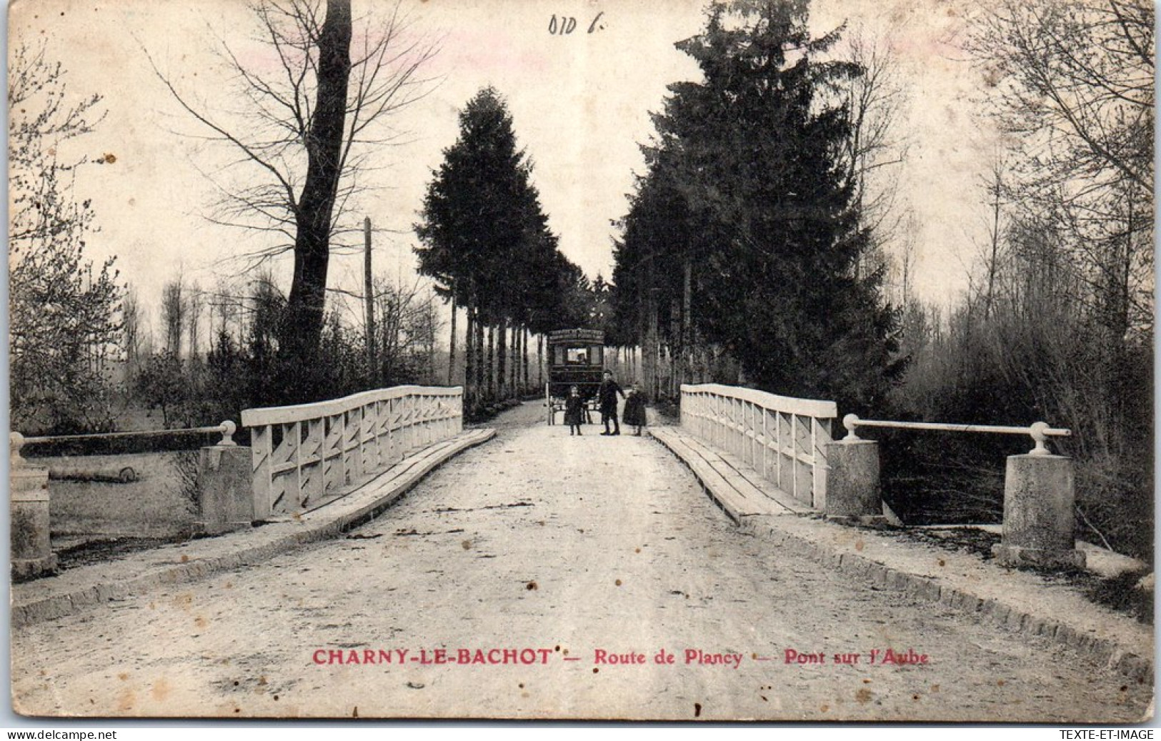 10 CHARNY LE BACHOT - La Route De Plancy, Le Pont. - Sonstige & Ohne Zuordnung