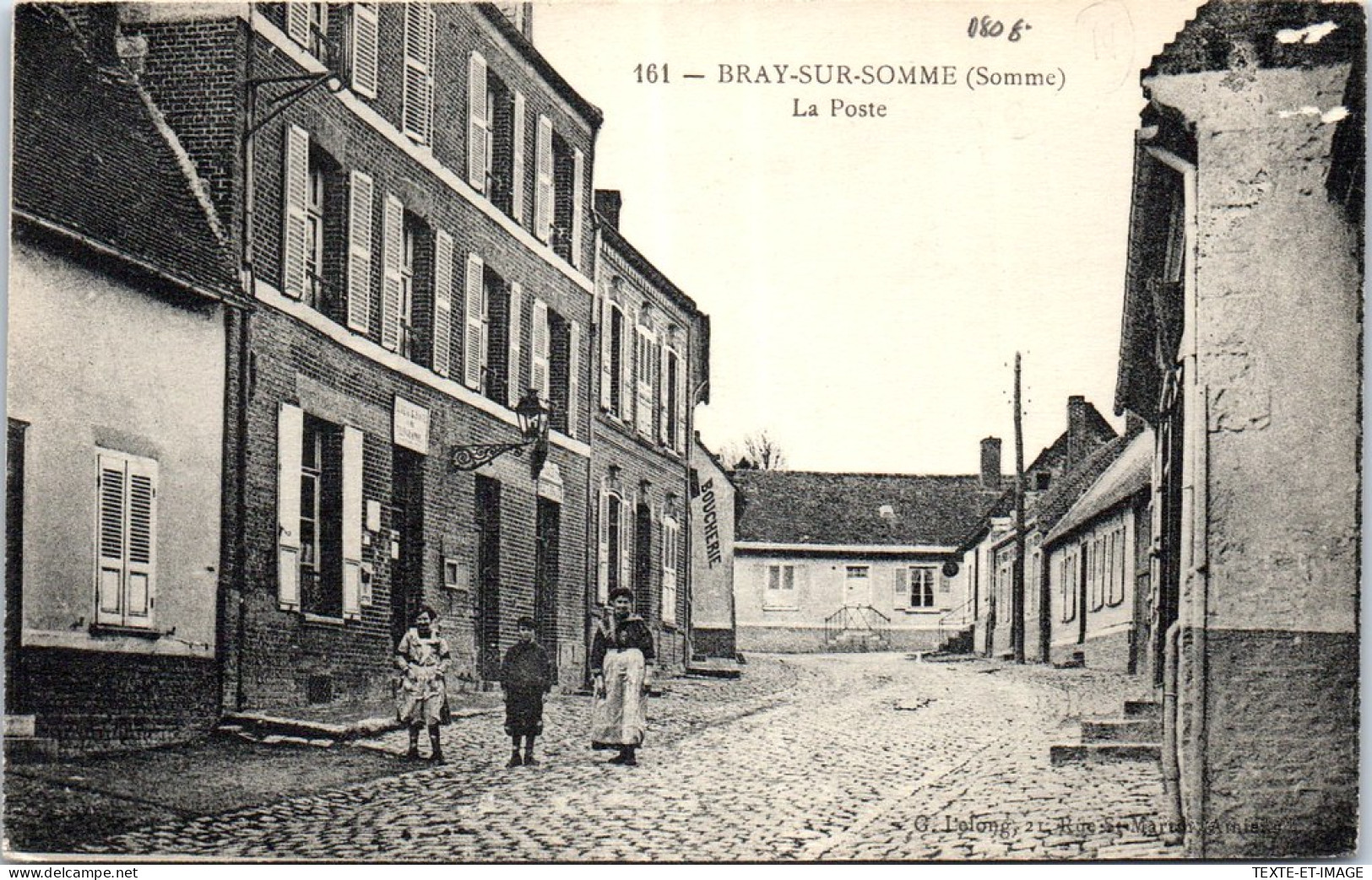 80 BRAY SUR SOMME - Le Bureau De Poste. - Bray Sur Somme