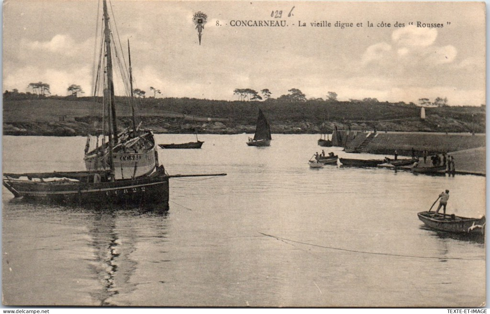 29 CONCARNEAU - La Vieille Digue Cote Des Rousses  - Concarneau