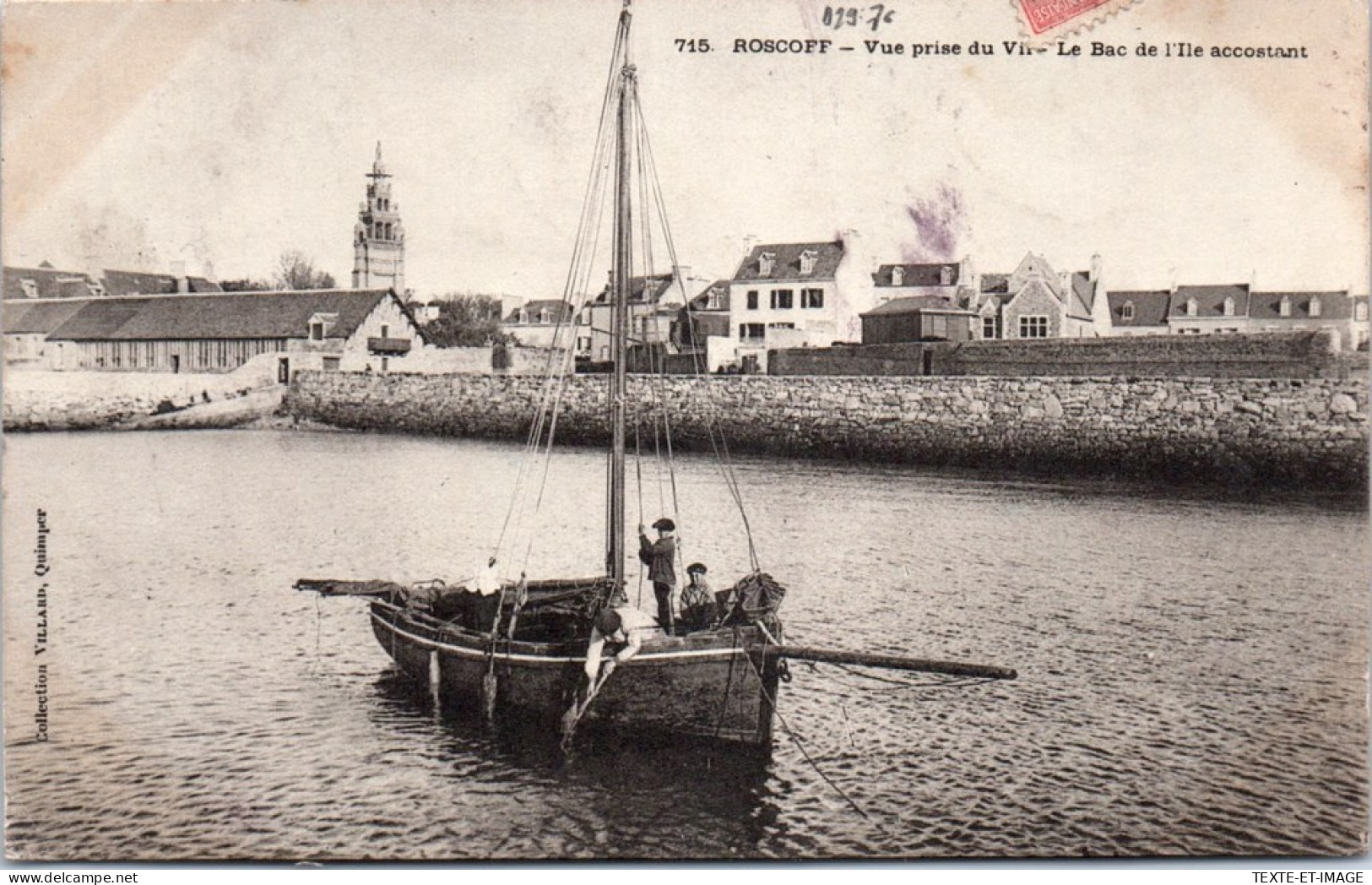 29 ROSCOFF - Vue Du Bac De L'ile Accostant  - Roscoff