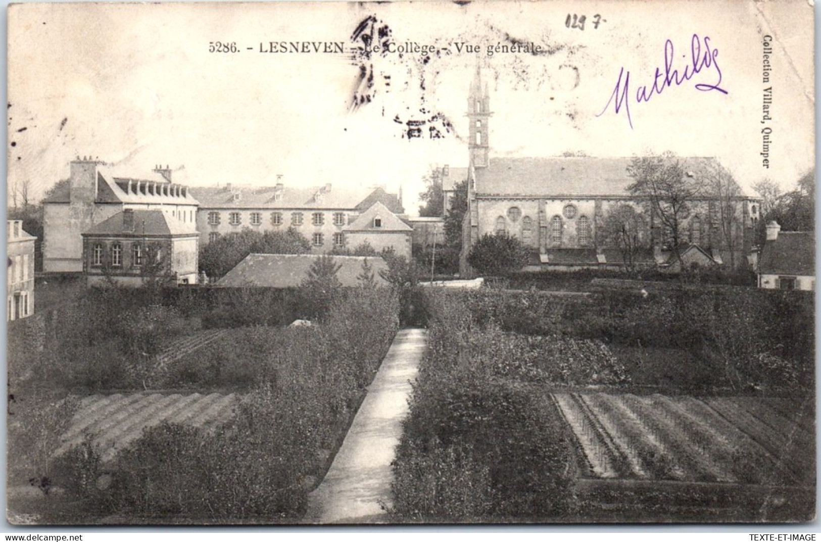 29 LESNEVEN - Le College, Vue Generale. - Lesneven