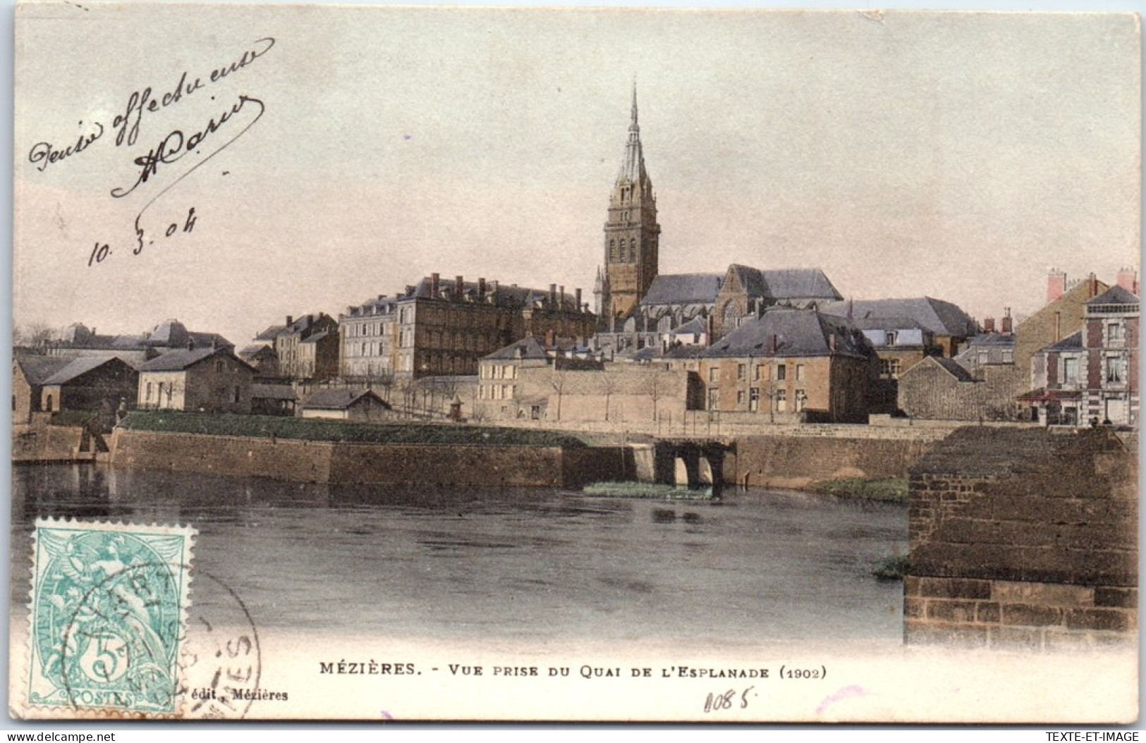 08 MEZIERES - Vue Prise Du Quai De L'esplanade. - Autres & Non Classés