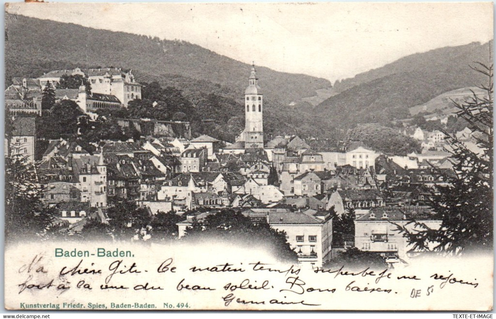 Allemagne - BADEN BADEN - Vue Generale De La Localite  - Andere & Zonder Classificatie