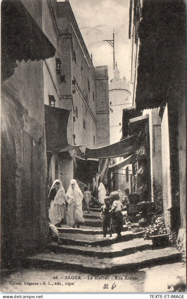 ALGERIE - ALGER - La Kasbah, Rue Kleber  - Alger