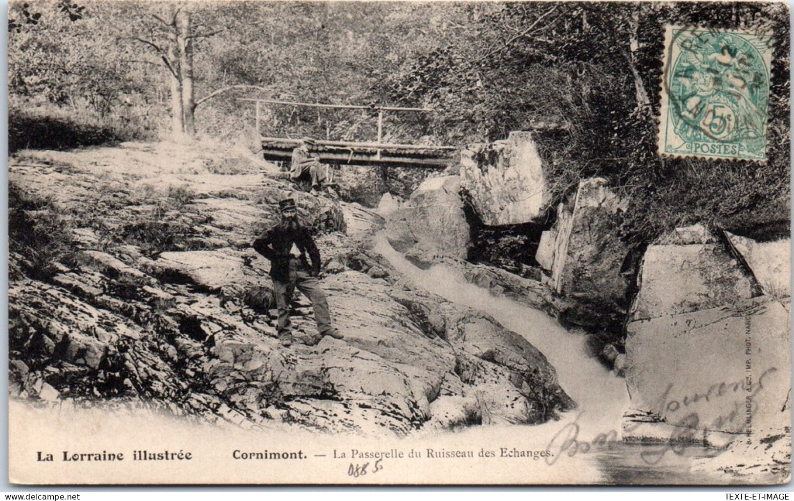 88 CORNIMONT - La Passerelle Du Ruisseau Des Echanges  - Cornimont