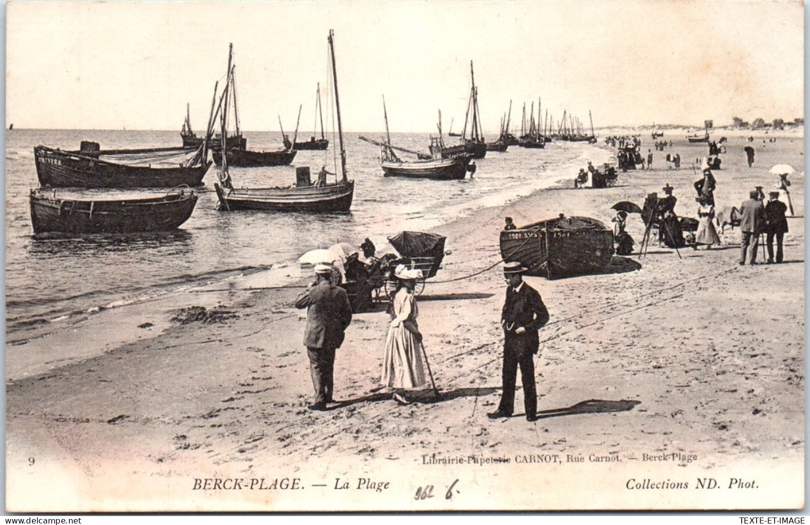 62 BERCK PLAGE - Un Coin De Plage Et Barques De Peche  - Berck