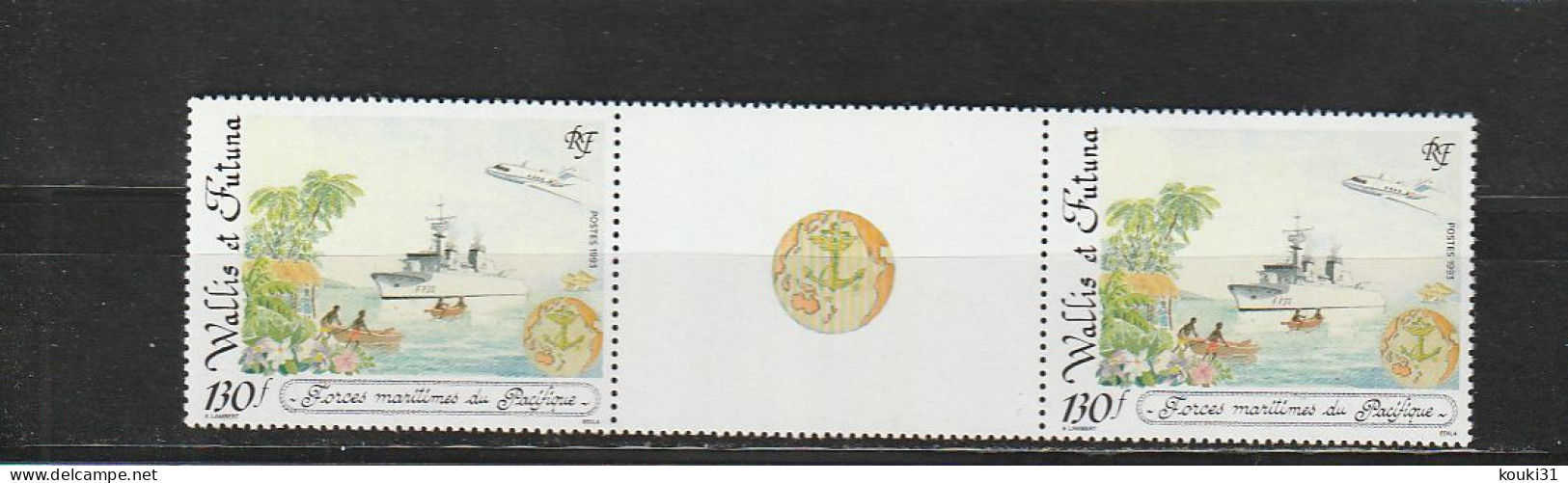 Wallis Et Futuna YT 444A ** : Forces Maritimes Du Pacifique - 1993 - Unused Stamps