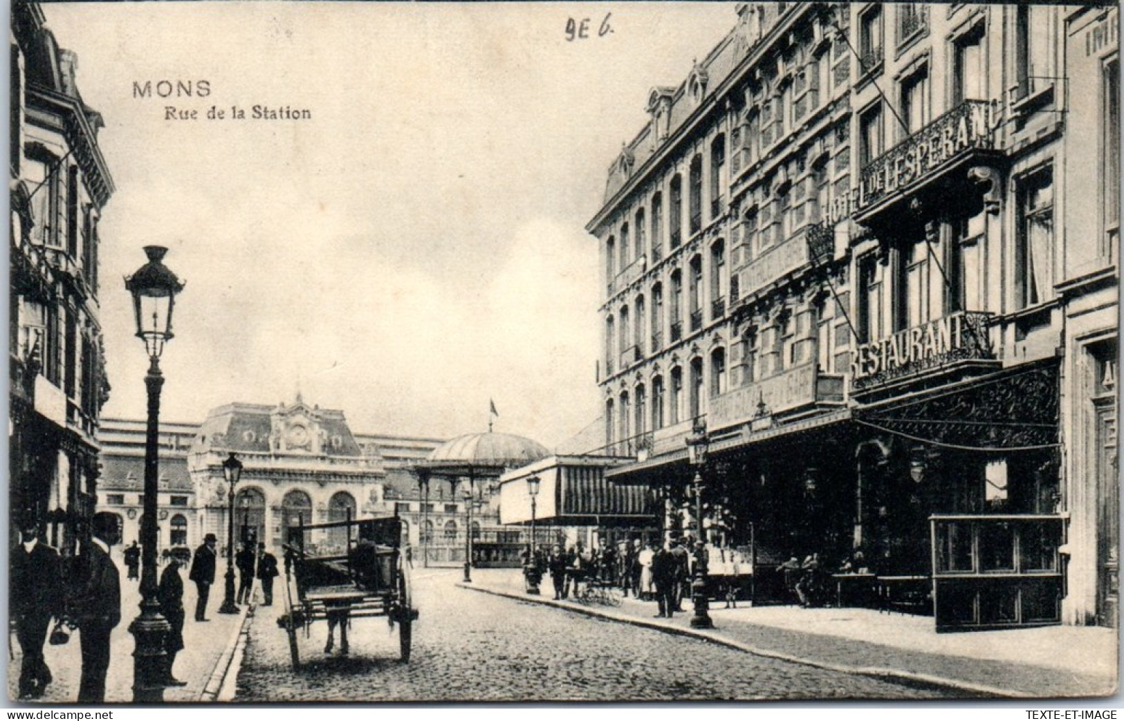 Belgique - MONS - La Rue De La Station  - Autres & Non Classés