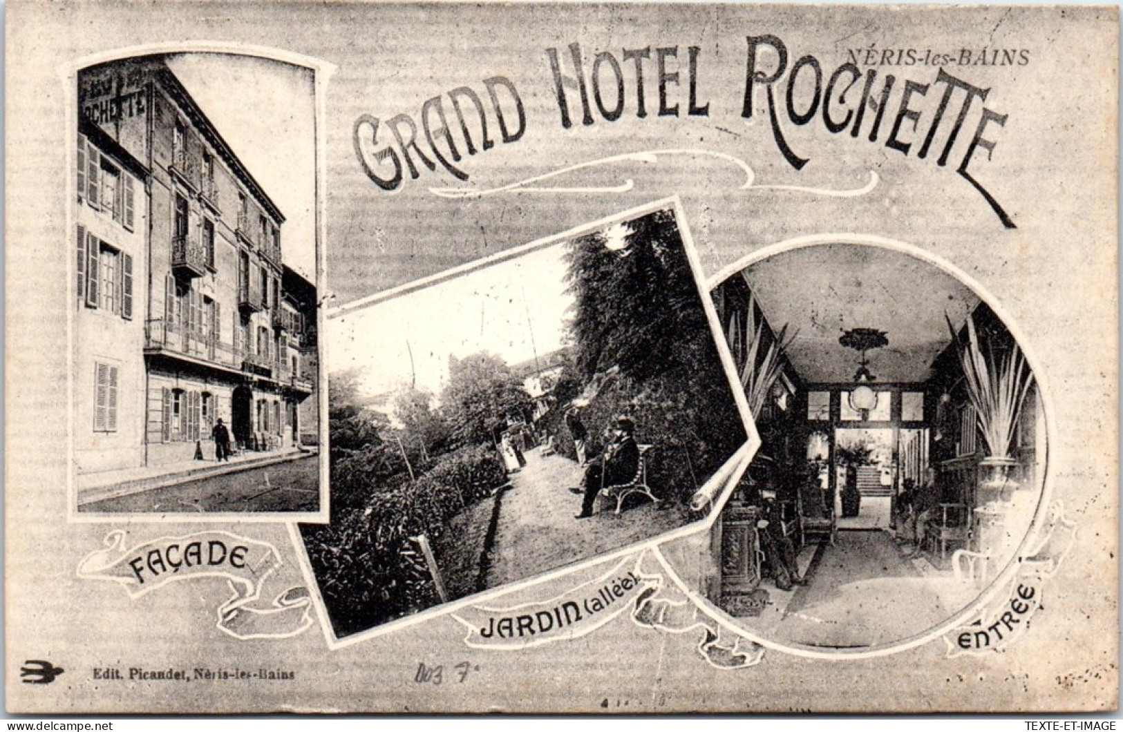 03 NERIS LES BAINS - Grand Hotel Rochette  - Neris Les Bains
