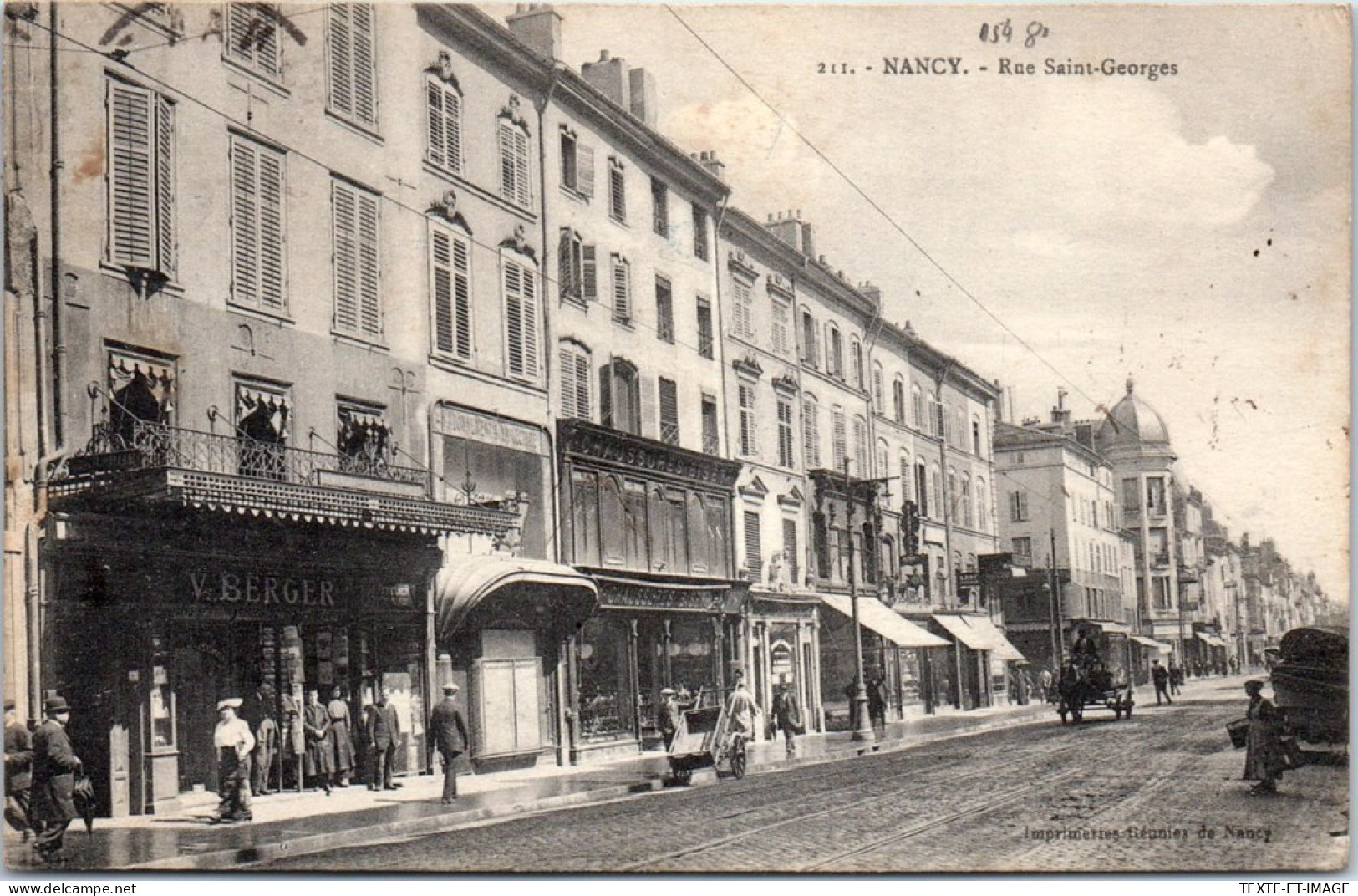 54 NANCY - Vue De La Rue Saint Georges. - Nancy