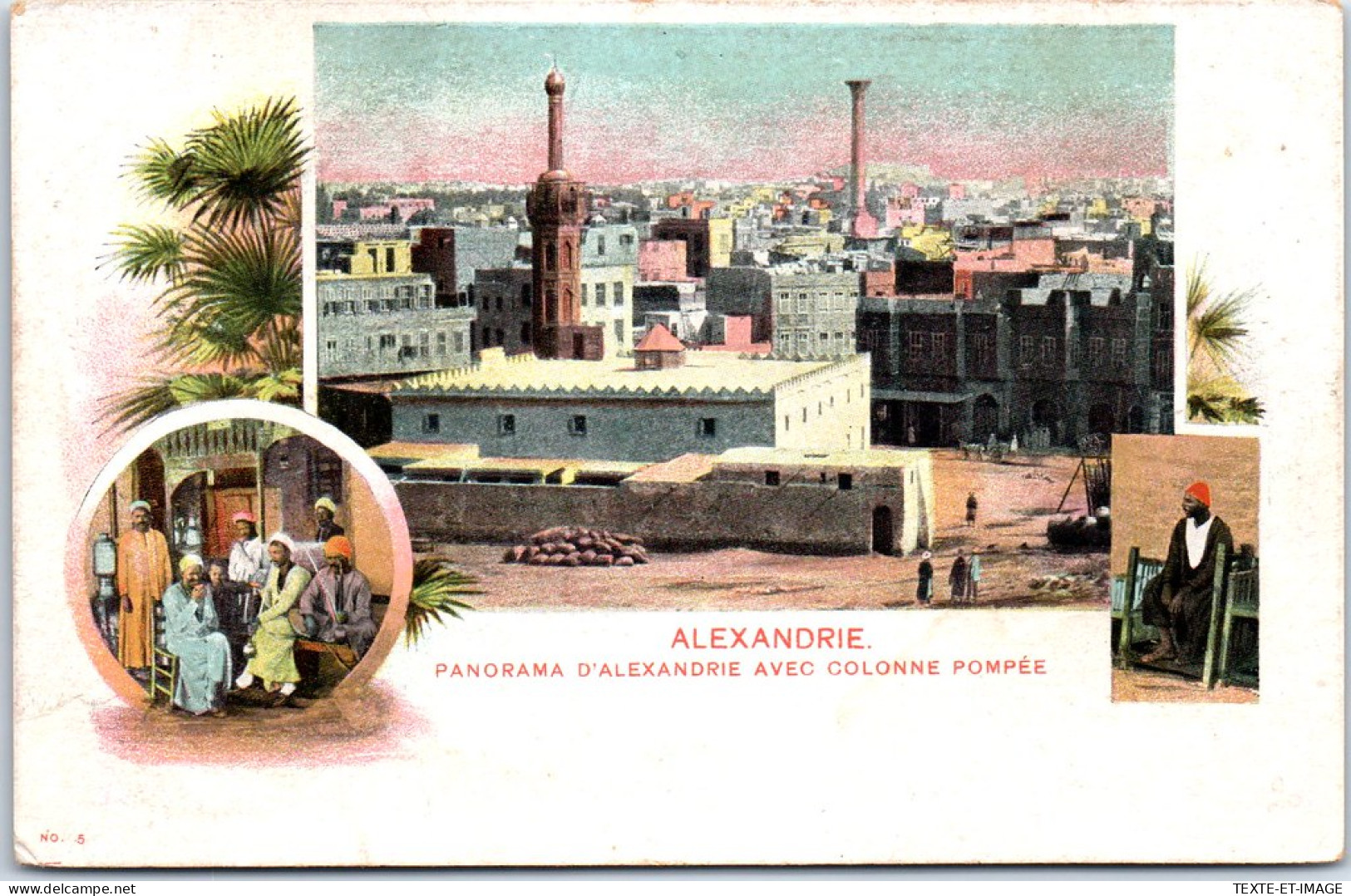 EGYPTE - ALEXANDRIE - Carte Souvenir Type Gruss. - Andere & Zonder Classificatie