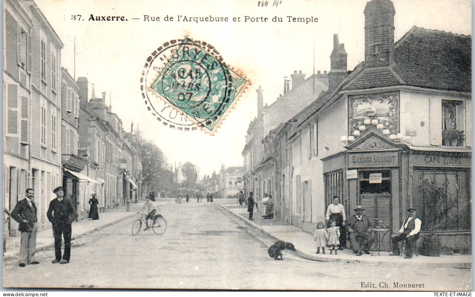 89 AUXERRE - Rue De L'arquebuse & Porte Du Temple. - Auxerre