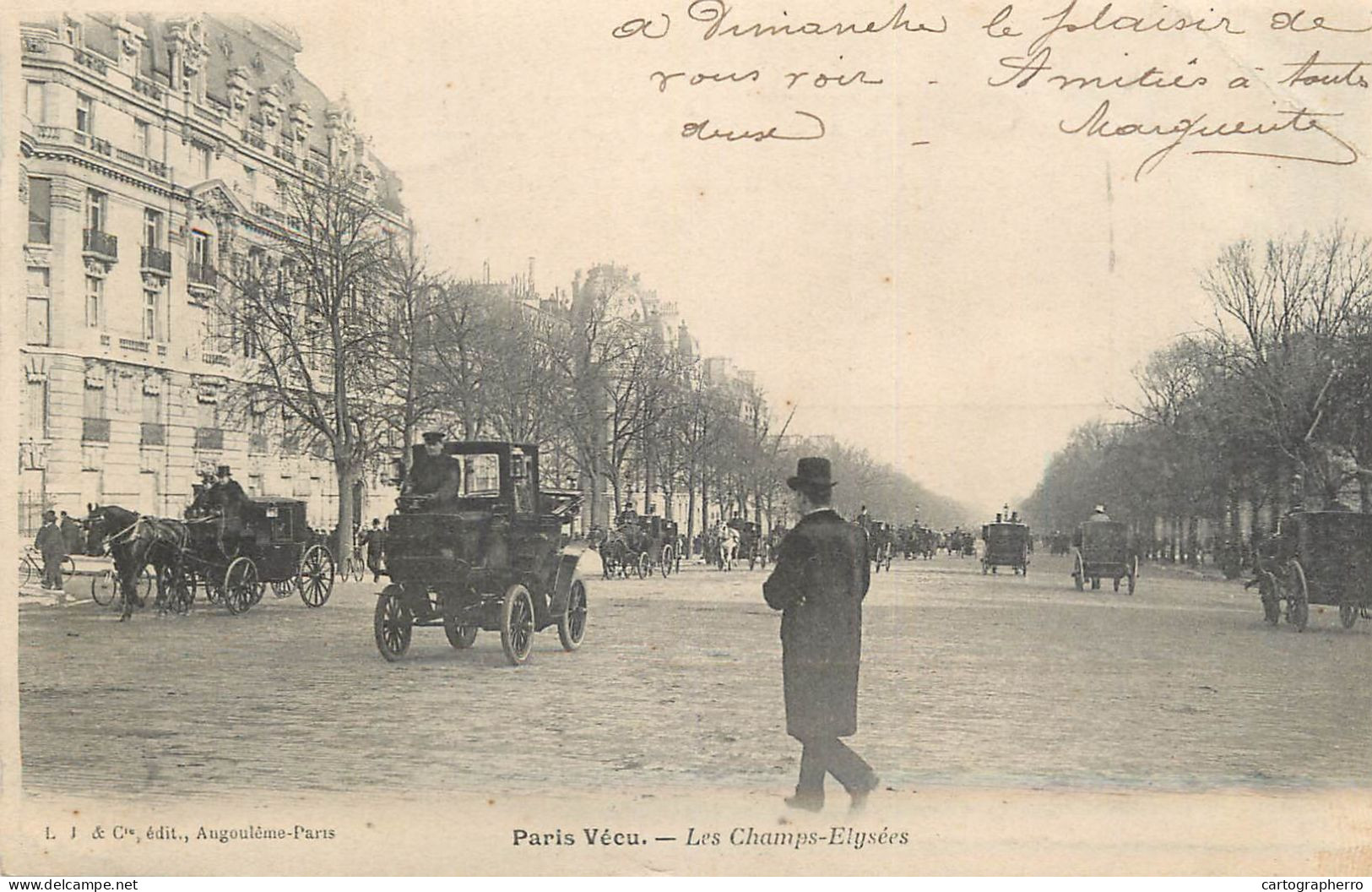 Old Paris Champs-Elysées 1904 - Champs-Elysées