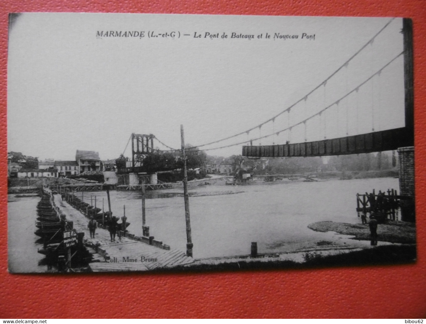 MARMANDE  ( 13 ) Le Pont De Bateaux Et Le Nouveau PONT - Marmande