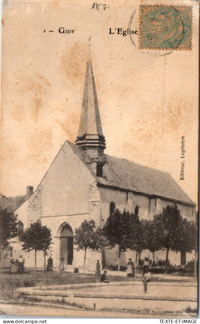 45 GIDY - Vue De L'eglise. - Andere & Zonder Classificatie