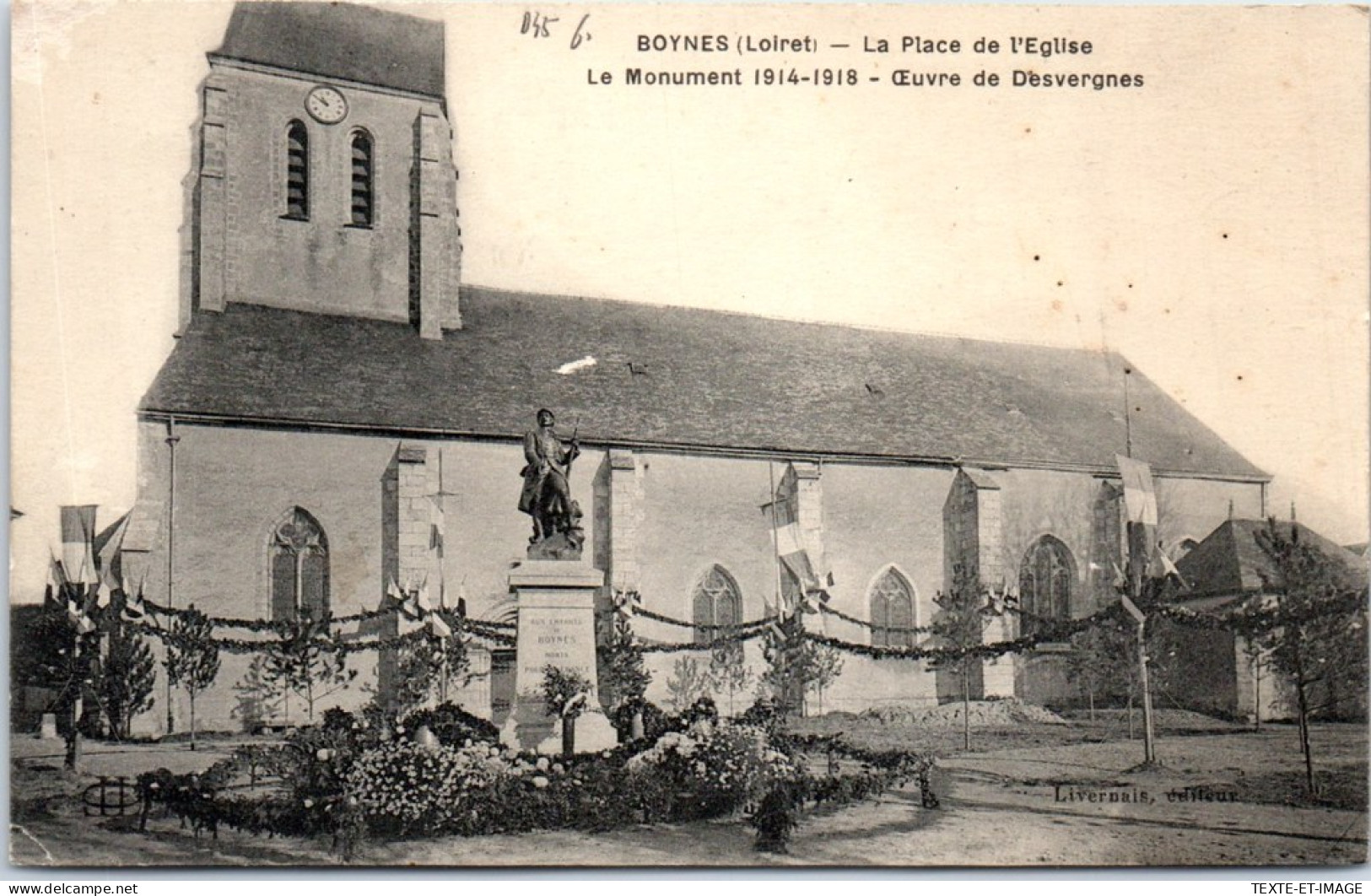 45 BOYNES - Monument Aux Morts & L'eglise  - Altri & Non Classificati