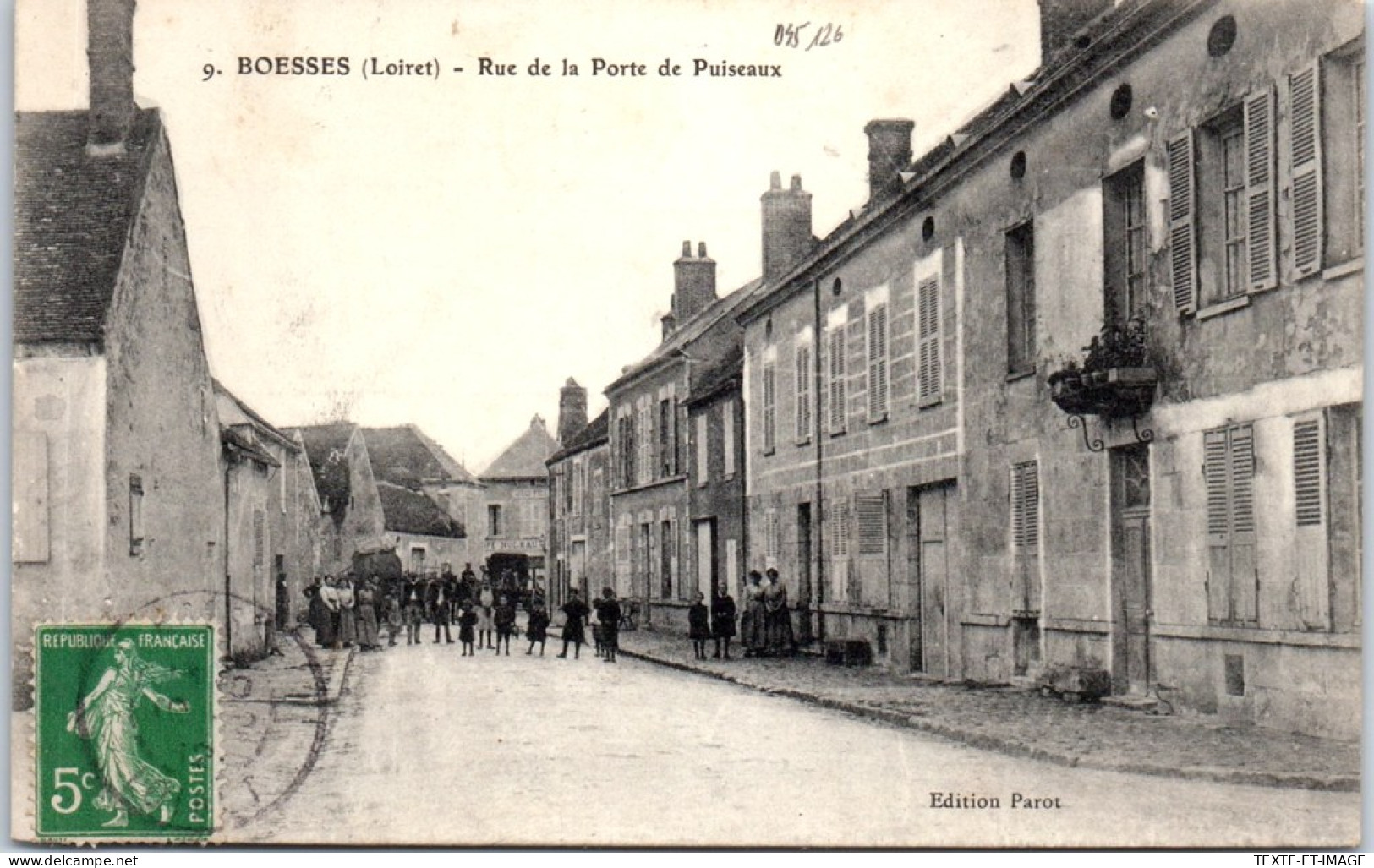 45 BOESSES - La Rue De La Porte De Puiseaux  - Altri & Non Classificati