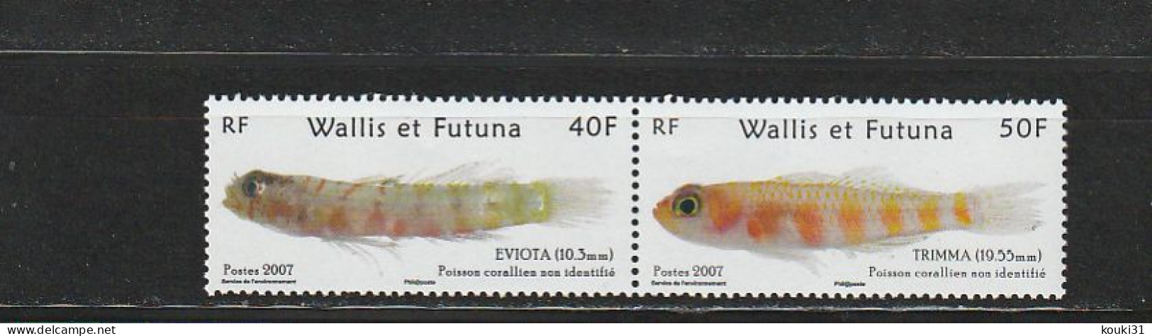 Wallis Et Futuna YT 677/8 ** : Poissons Coraliens - 2007 - Ungebraucht