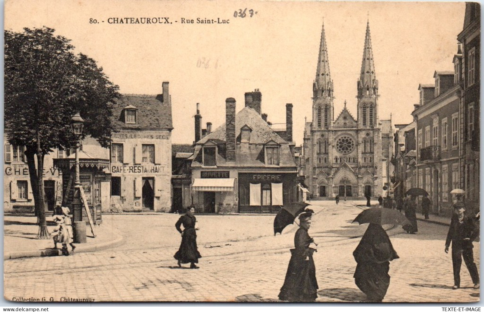 36 CHATEAUROUX - La Rue Saint Luc, Vue D'ensemble. - Chateauroux