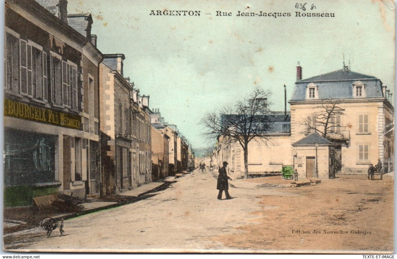 36 ARGENTON - La Rue Jean Jeacques Rousseau  - Sonstige & Ohne Zuordnung