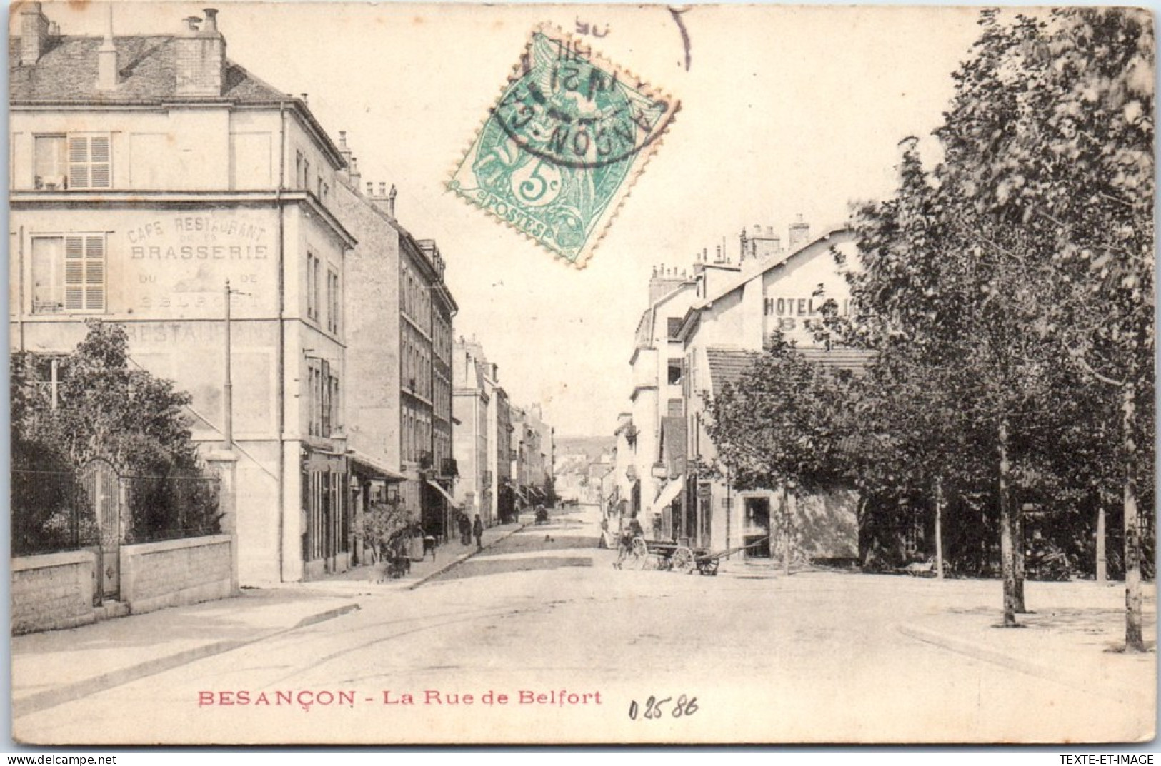 25 BESANCON - La Rue De Belfort. - Besancon