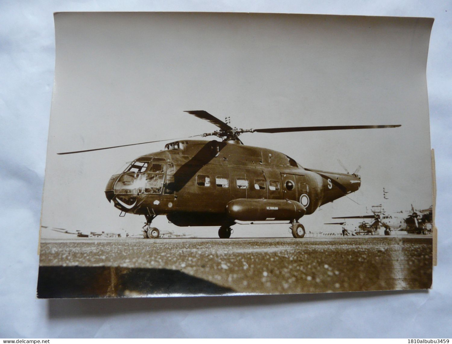 PHOTO ANCIENNE (13 X 18 Cm) : Scène Animée - LE PLUS GROS HELICOPTERE FRANCAIS - SUPER ALOUETTE - Photo KEYSTONE - Luftfahrt