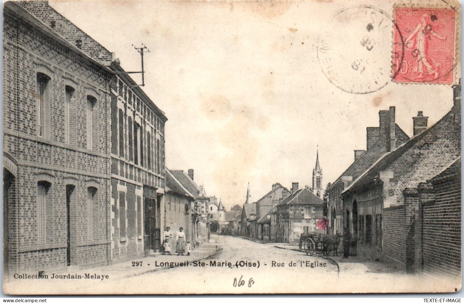 60 LONGUEIL SAINTE MARIE - La Rue De L'eglise  - Autres & Non Classés