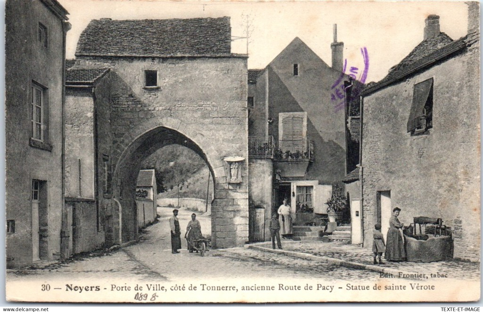 89 NOYERS - La Porte De Ville Cote De Tonnerre  - Noyers Sur Serein