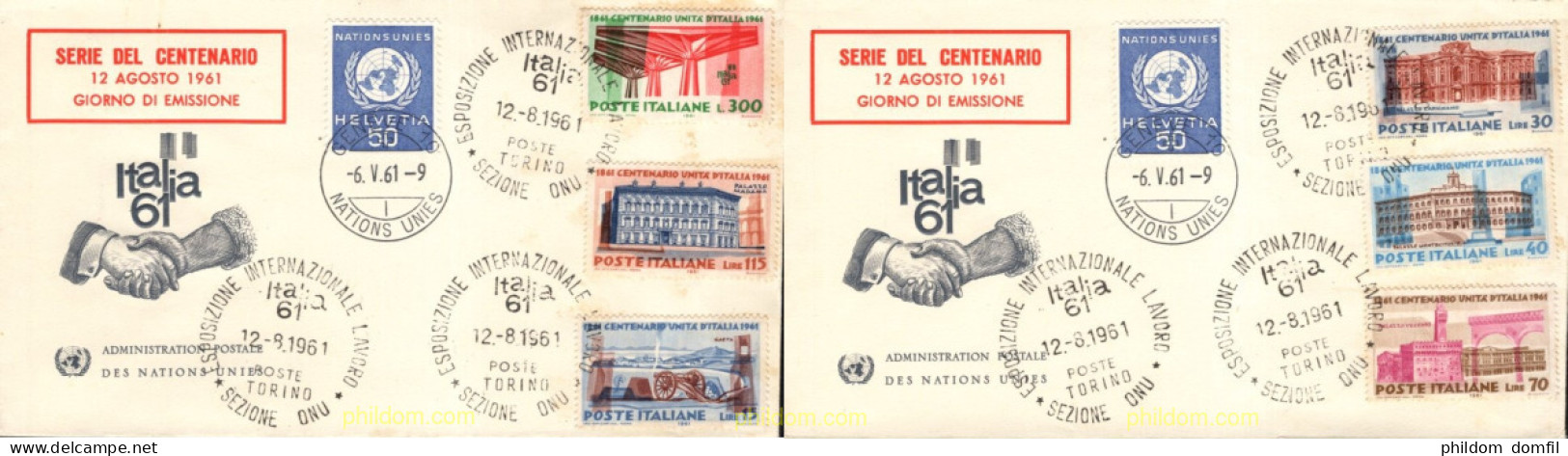 730888 MNH ITALIA 1961 CENTENARIO DE LA UNIDAD ITALIANA - 1961-70: Nieuw/plakker