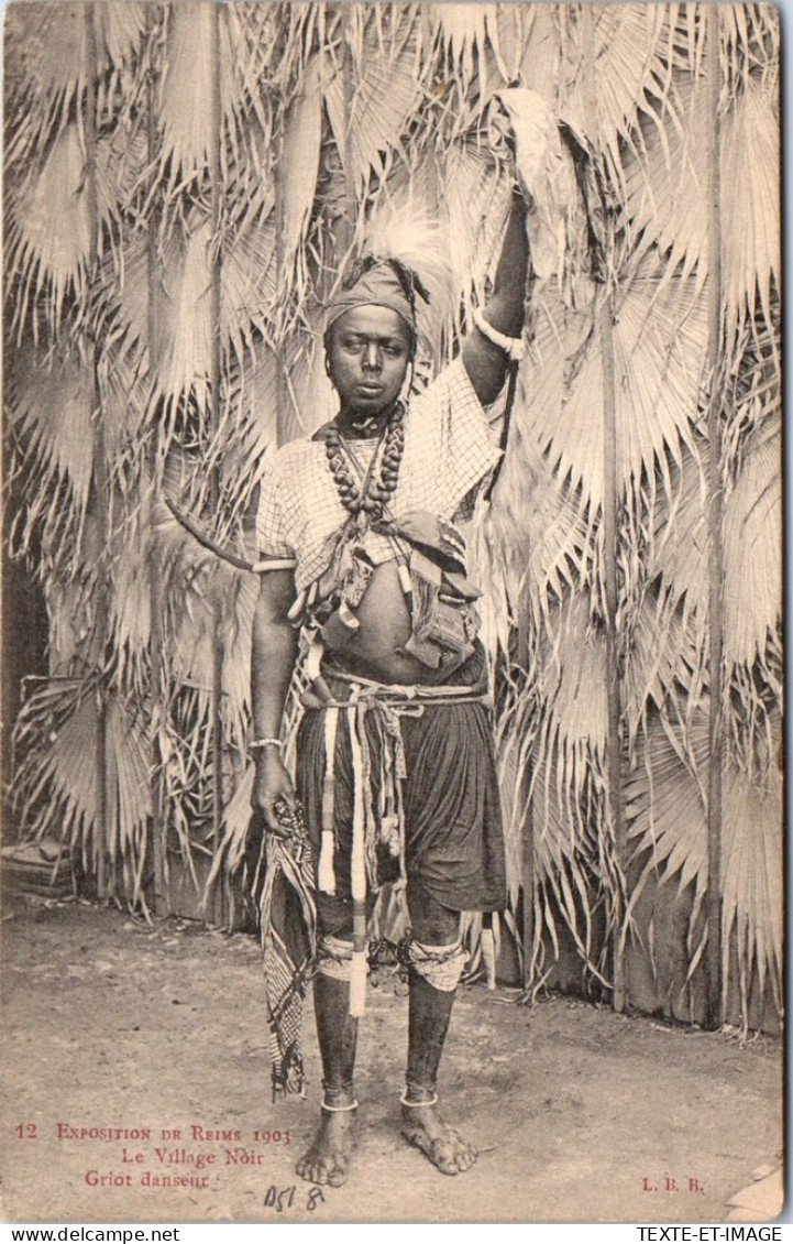 51 REIMS - Ecposition 1901, Un Griot Danseur. - Reims