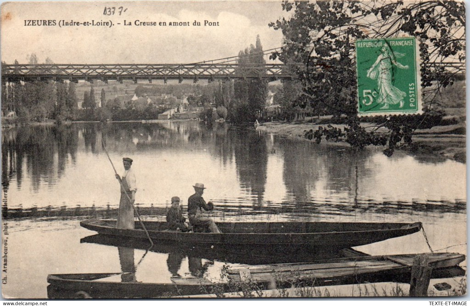 37 IZEURES - La Creuse En Amont Du Pont. - Other & Unclassified