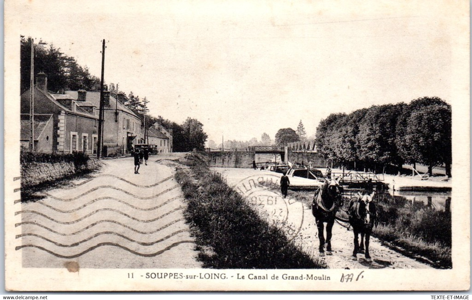 77 SOUPPES SUR LOING - Le Canal De Grand Moulin.  - Souppes Sur Loing