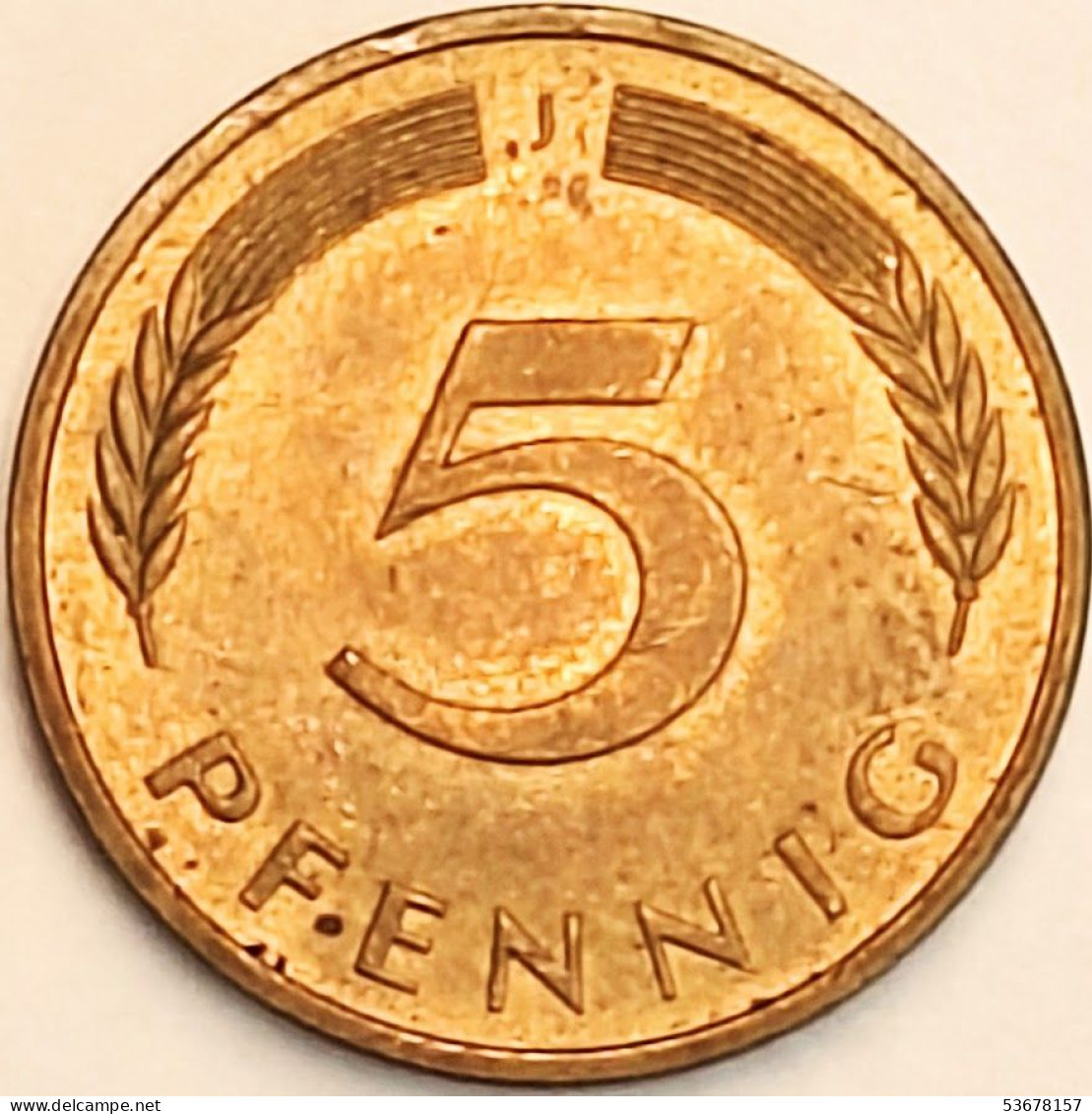 Germany Federal Republic - 5 Pfennig 1988 J, KM# 107 (#4616) - 5 Pfennig