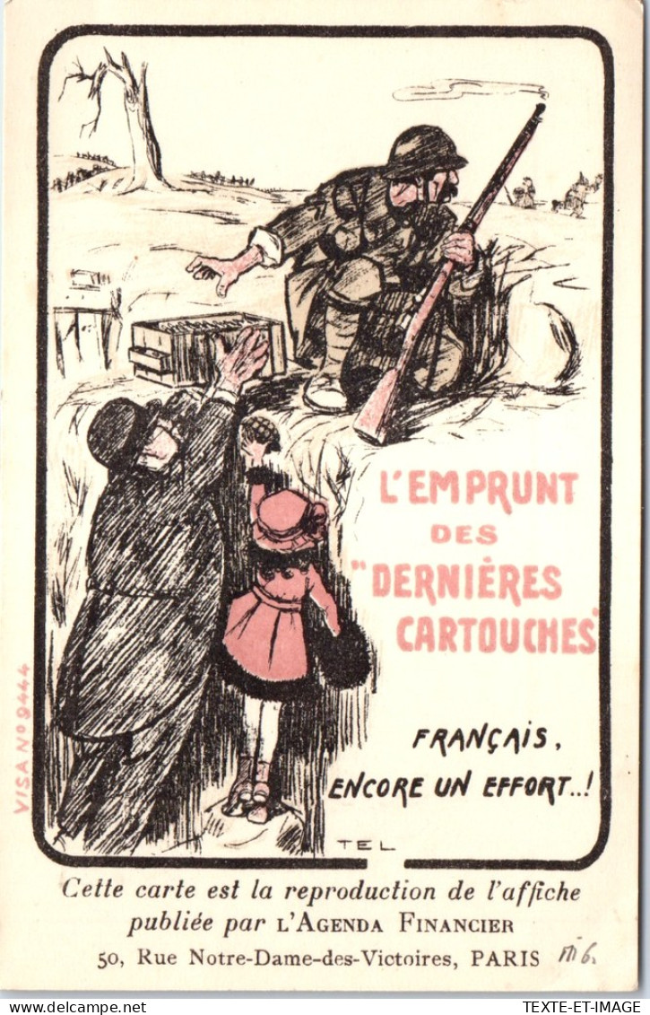MILITARIA - 14/18 - Emprunt Des Dernieres Cartouches  - Guerre 1914-18