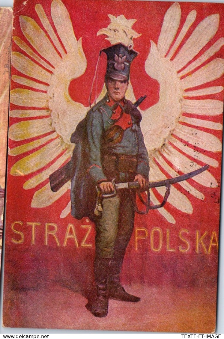 POLOGNE - Carte Patriotique STRAZ POLSKA  - Pologne