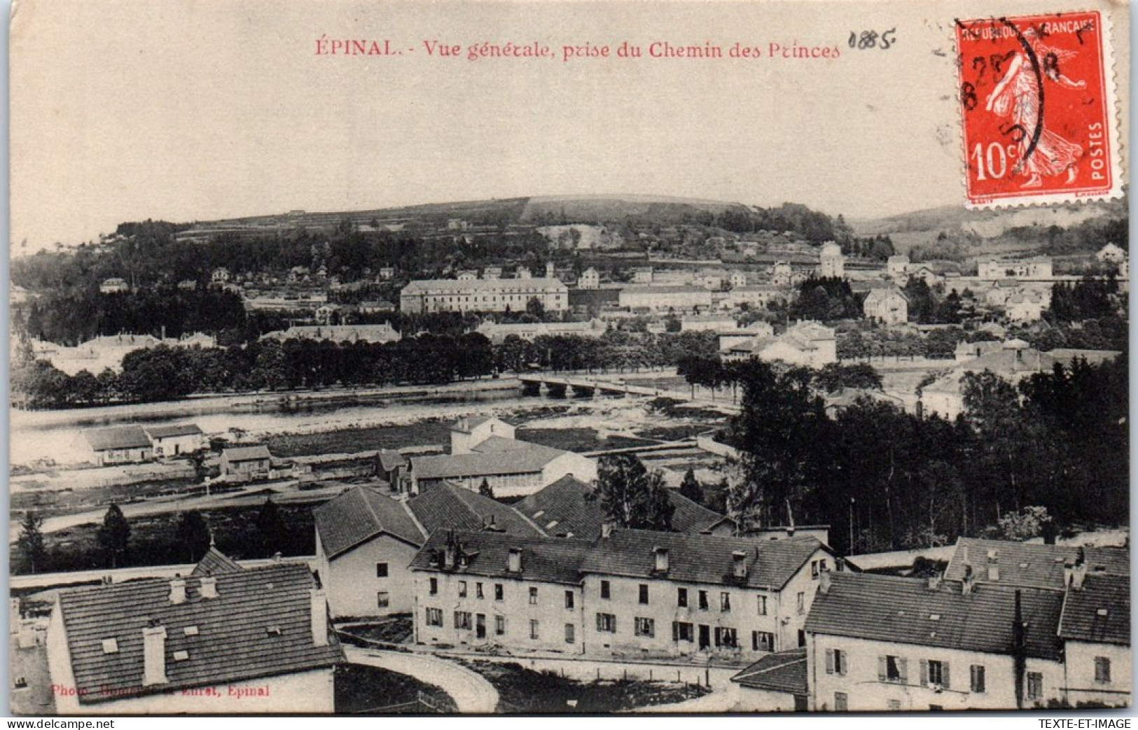 88 EPINAL - Vue Generale Prise Du Chemin Des Princes - Epinal